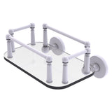 Allied Brass Prestige Skyline Collection Wall Mounted Glass Guest Towel Tray in Venetian Bronze