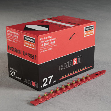 Simpson Plastic 10 Shot Strip Loads Red
