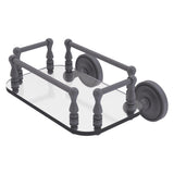 Allied Brass Prestige Regal Collection Wall Mounted Glass Guest Towel Tray in Polished Brass