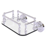 Allied Brass Prestige Regal Collection Wall Mounted Glass Guest Towel Tray in Polished Brass