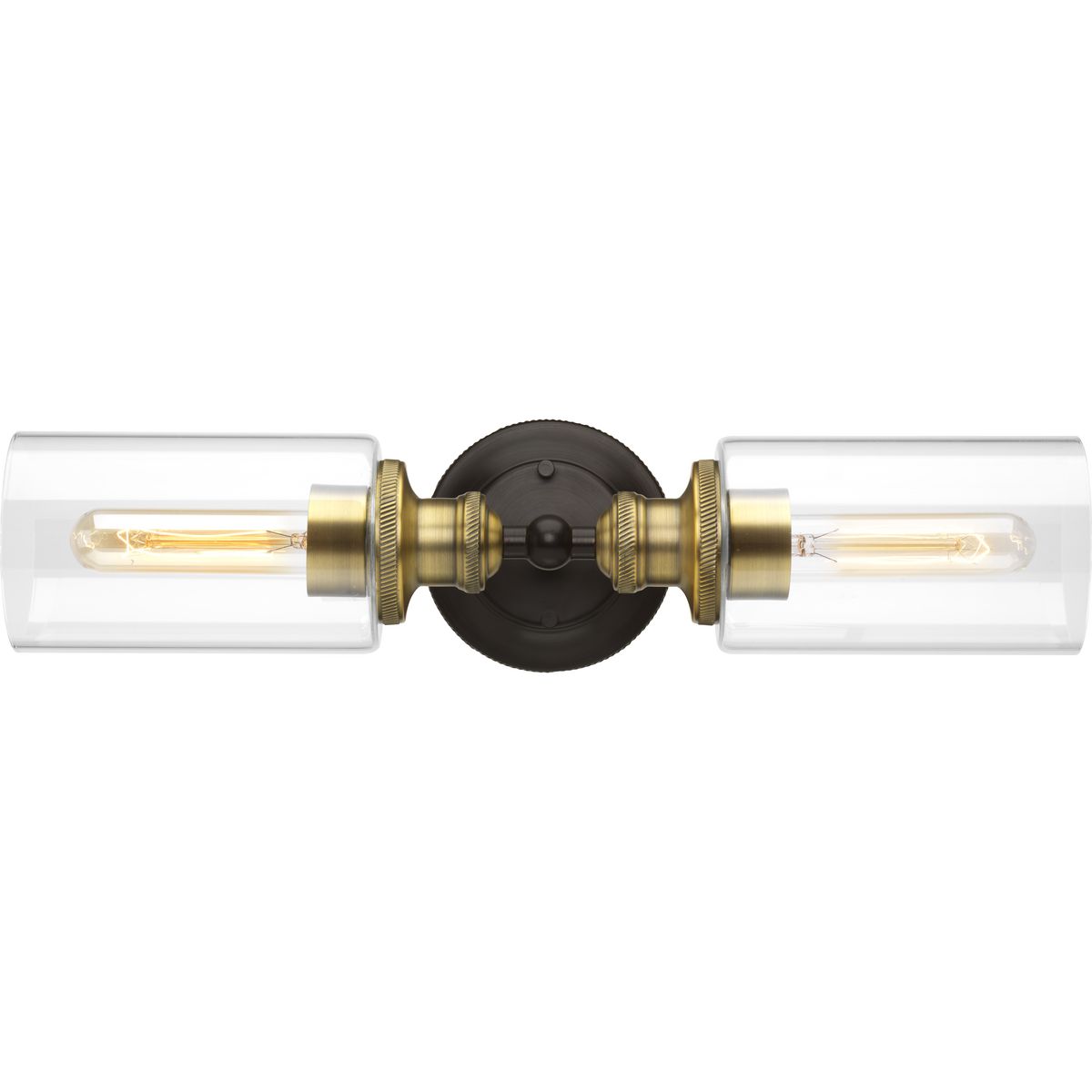 Progress Lighting Archives Collection Two-Light Bath & Vanity, 18.5 in, Clear Glass