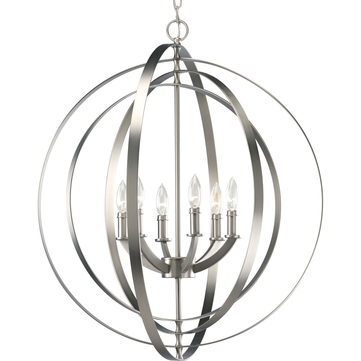 Progress Lighting Equinox 6-Light Antique Bronze Transitional Chandelier