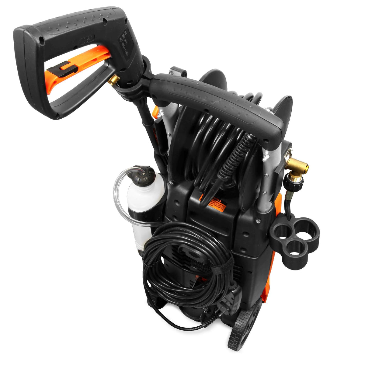 WEN 2100 PSI 1.3 GPM 13.5 Amp Electric Pressure Washer with Variable Flow Power and Hose Reel