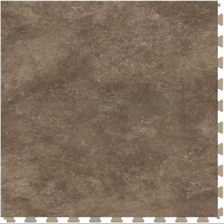 Perfection Floor Tile Sandstone Satin 0.05 mil x 20 in. W x 20 in. L Water-Resistant Interlocking Luxury Vinyl Tile Flooring