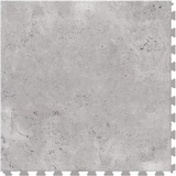 Perfection Floor Tile Sample – Travertine Collection Silver/Satin Water-Resistant Patterned Interlocking Vinyl Tile, 3 in x 10 in, 20‑mil Wear Layer