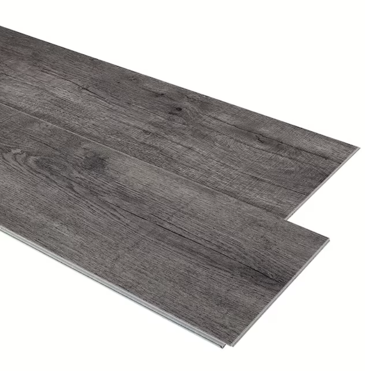 Pergo DuraCraft +WetProtect Vintage Steel Oak 20-mil x 7-1/2-in W x 47-in L Waterproof Interlocking Luxury Vinyl Plank Flooring