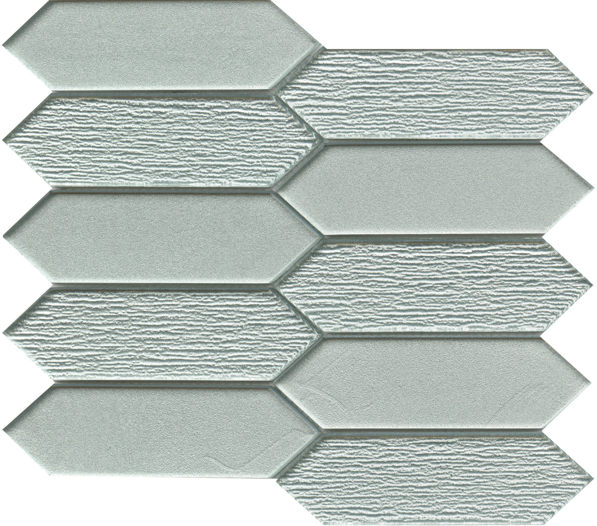 Emser Picket 11-Pack Blue Glass Border Tile, 10 in. x 10 in.