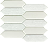 Emser Picket 11‑Pack Silver Glass Border Tile, 10 in. x 10 in.