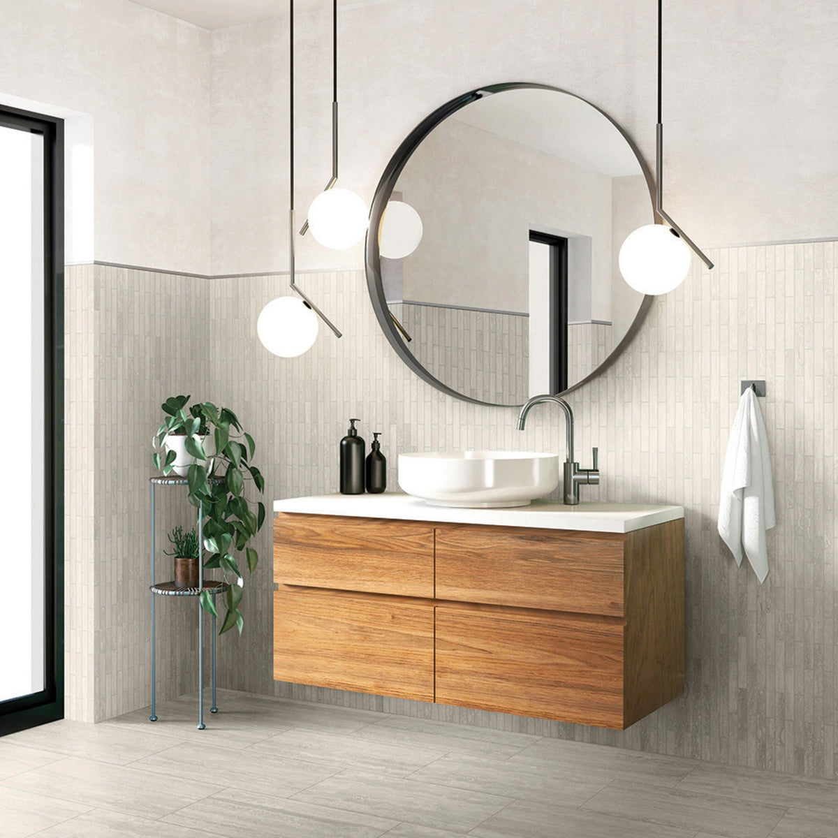 Bond Tile Pinnacle Black 4x12 Porcelain Tile