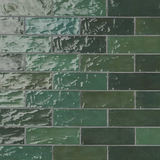 Portmore Green 3x8 Glazed Ceramic Subway Wall Tile