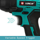 Power Tools Factory Liangye 20V Rechargeable Battery Operated Impact Driver Drill Cordless Screwdriver