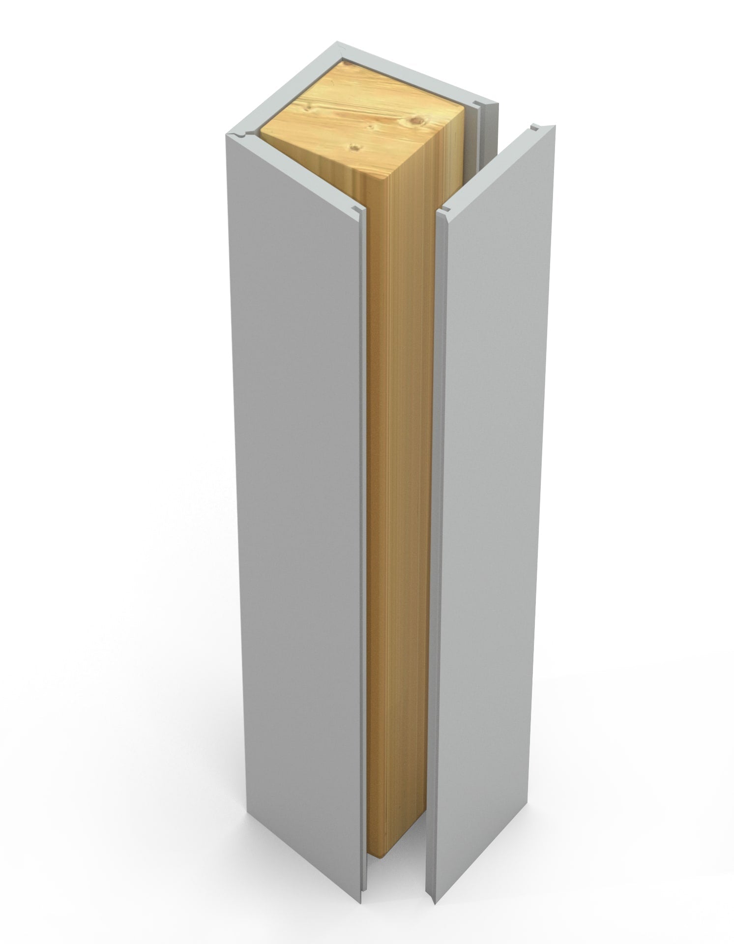 AZEK 3-Plus-1 Column Wrap 4" x 4" x 8' 6"