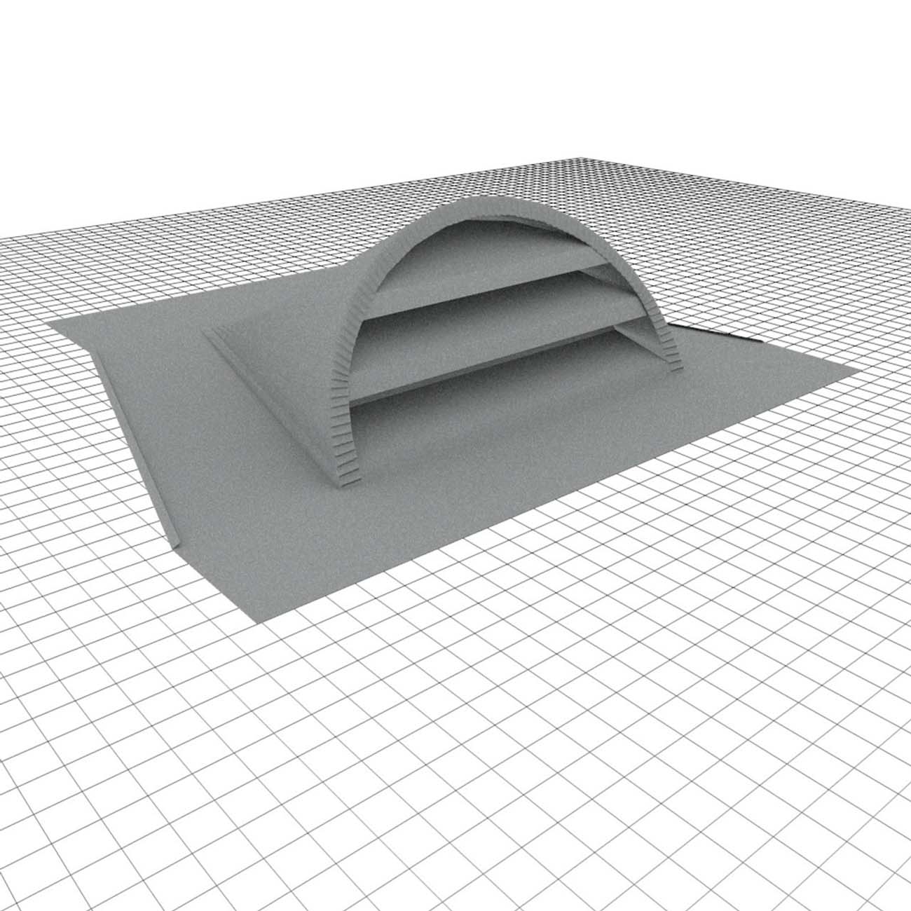 Able Zincalume Dormer Vent 12" x 24" 26 GA