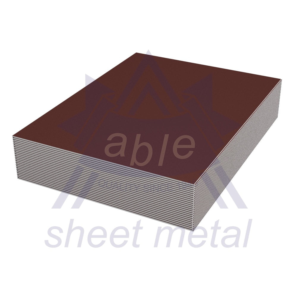 Able Steel Flat Shingles Brown 5" x 7" 28 GA
