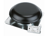 Air Vent Roof-Mount Power Attic Vent PC12 with Humidistat/Thermostat 1170 CFM Black