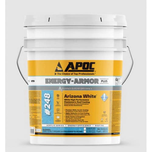 APOC 248 Energy-Armor Arizona High Performance Elastomeric Roof Coating White 275 gal