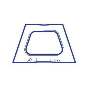 Bay Cities Galvanized Roof Dormer Vent 12" x 24" 28 GA