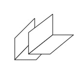 Berger Aluminum Prebent Step Flashing Black 5" x 5" x 8"