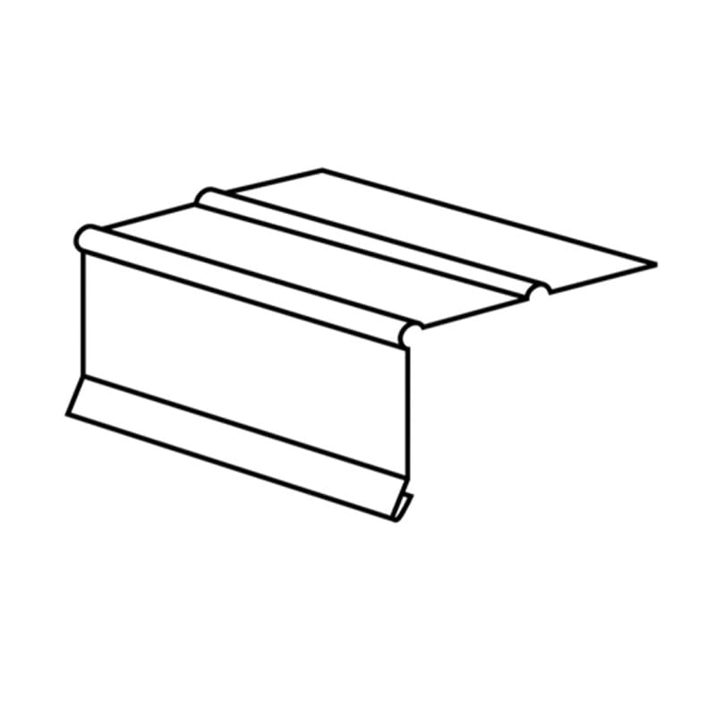 TopShield Aluminum C3.5 Economy Drip Edge White 1-1/2" x 10' .0125