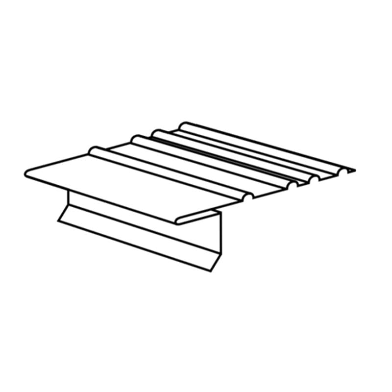 TopShield Aluminum F5 Standard Drip Edge 30 Degree White 10' .016
