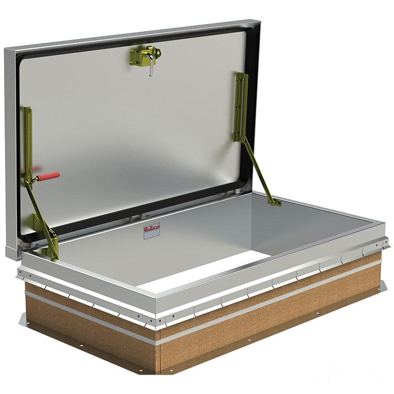 Bilco Thermally Broken Aluminum Equipment Roof Hatch 48" x 48" F-50