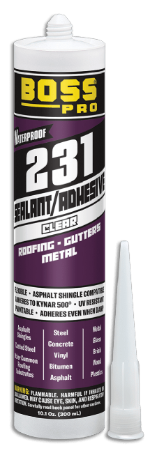 Boss 231 Sealant/Adhesive 10.1 oz Clear
