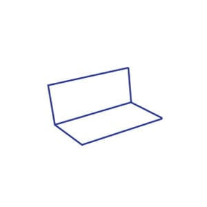 Bay Cities Prebent Step Shingles Brown 6" x 8" 28 GA