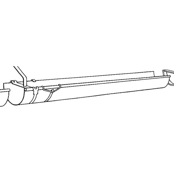 Berger Copper Half Round Gutter 5" x 10'