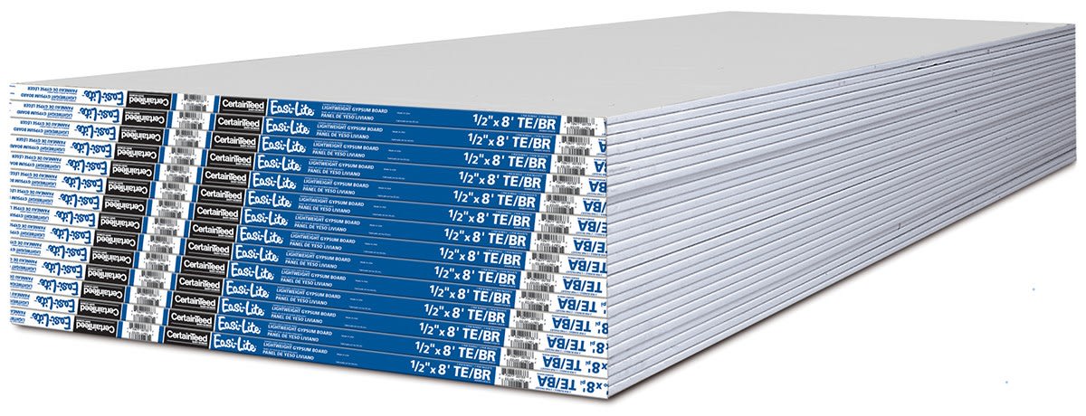 CertainTeed Easi-Lite Gypsum Board 1/2" x 4' x 8'