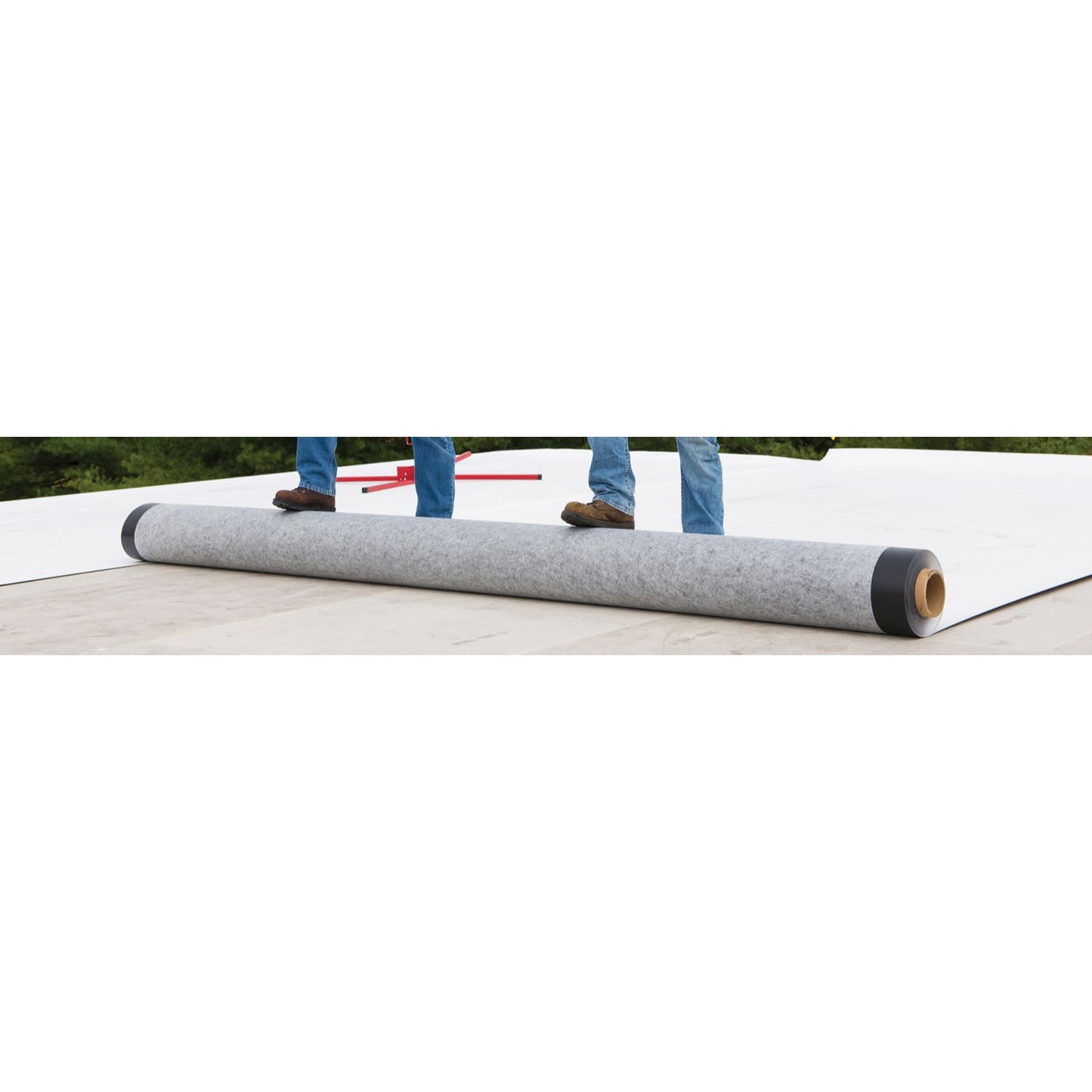 Carlisle Sure-Weld TPO FleeceBACK Membrane White .115" x 12' x 100'