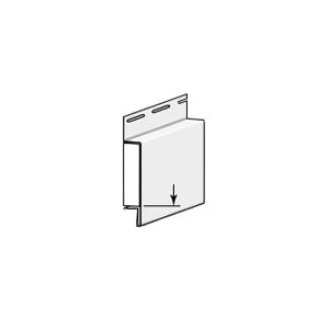 CertainTeed Vinyl Carpentry Transition Band Board Colonial White