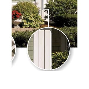 CertainTeed Restoration Millwork PVC J-Pocket Corner 5/4" x 4" x 10'