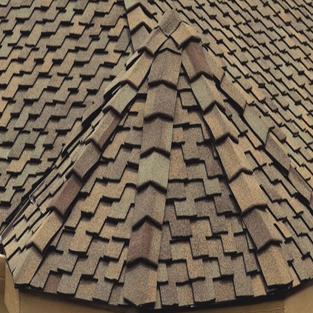 CertainTeed Mountain Ridge Solaris AR Hip & Ridge Burnt Sienna & Heather Blend