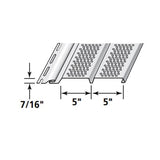 CertainTeed Value D5 Soffit 10" x 12' Vented Colonial White