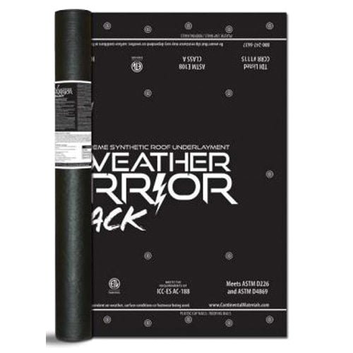 CMI X-Weather Warrior Synthetic Underlayment Black 48" x 250'