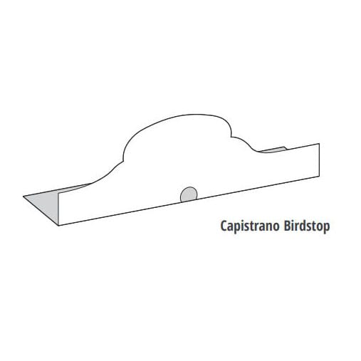 Eagle Capistrano Aluminum Bird Stop Black 10'