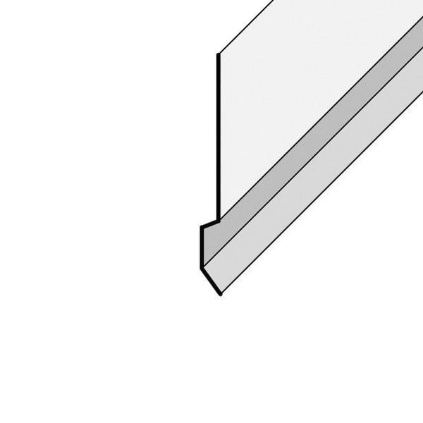 FLAMCO Galvanized Counter Flashing Black 6"