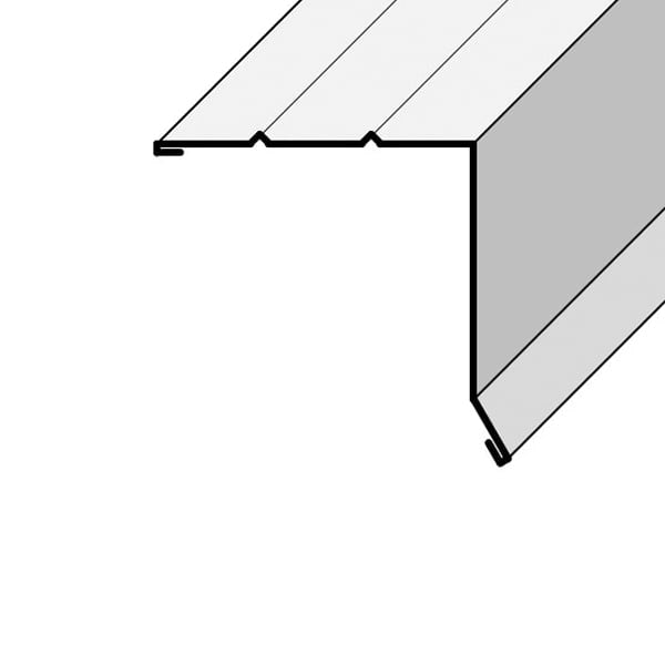 FLAMCO Galvanized A-Style Drip Edge Mill 2" x 4"
