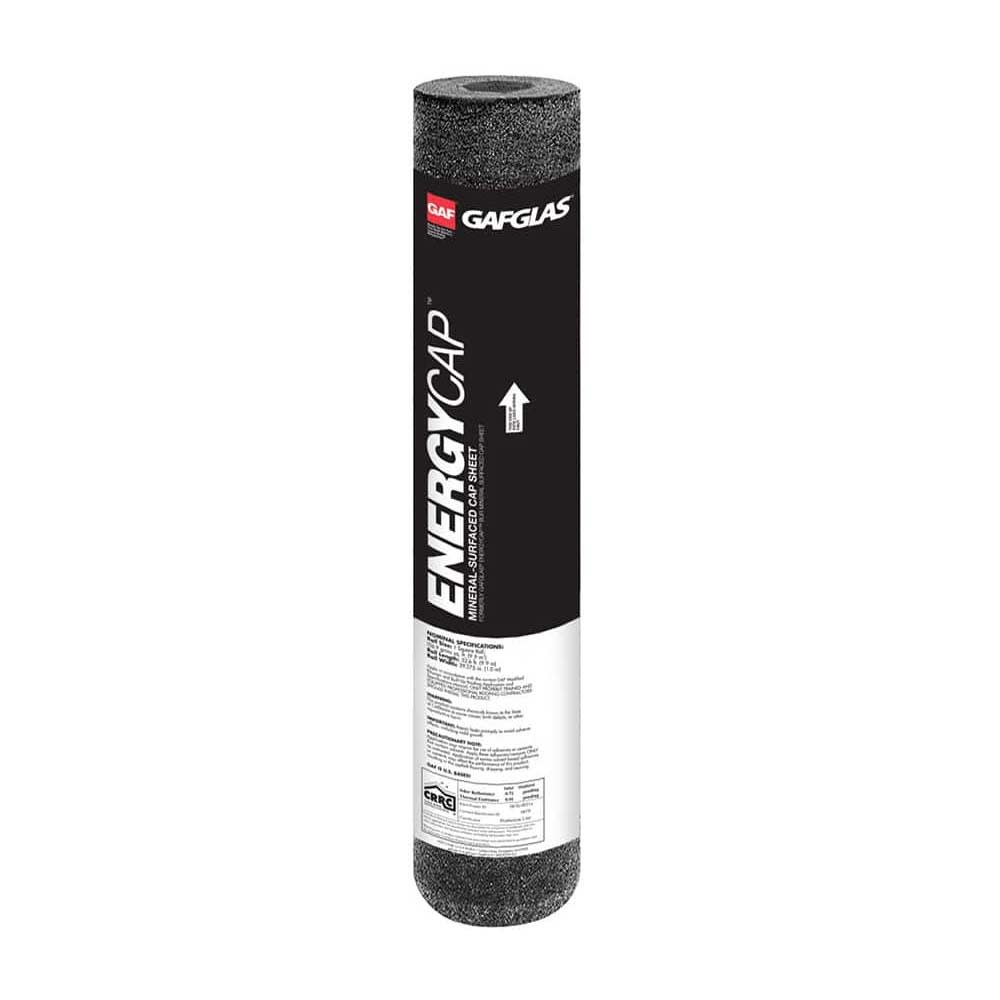 GAF GAFGLAS EnergyCap Mineral‑Surfaced Cap Sheet Energy White