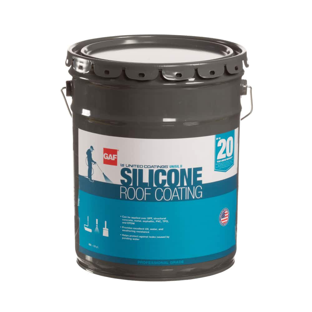 GAF United Coatings Unisil II Dark Gray 5 gal