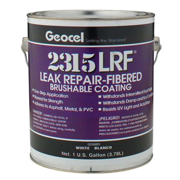 Geocel 2315LRF Leak Repair Fibered Brushable Coating Clear 1 gal