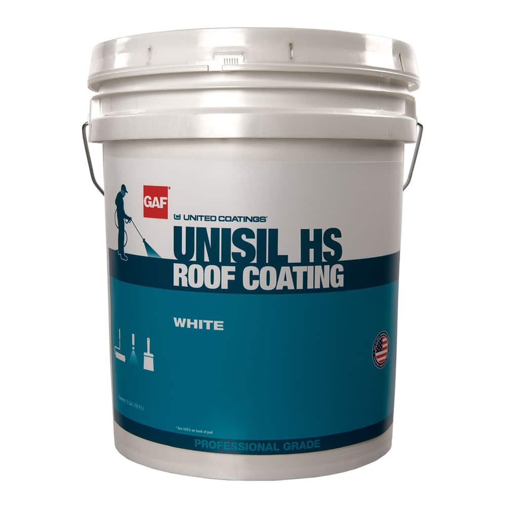 GAF Unisil Silicone Roof Coating White
