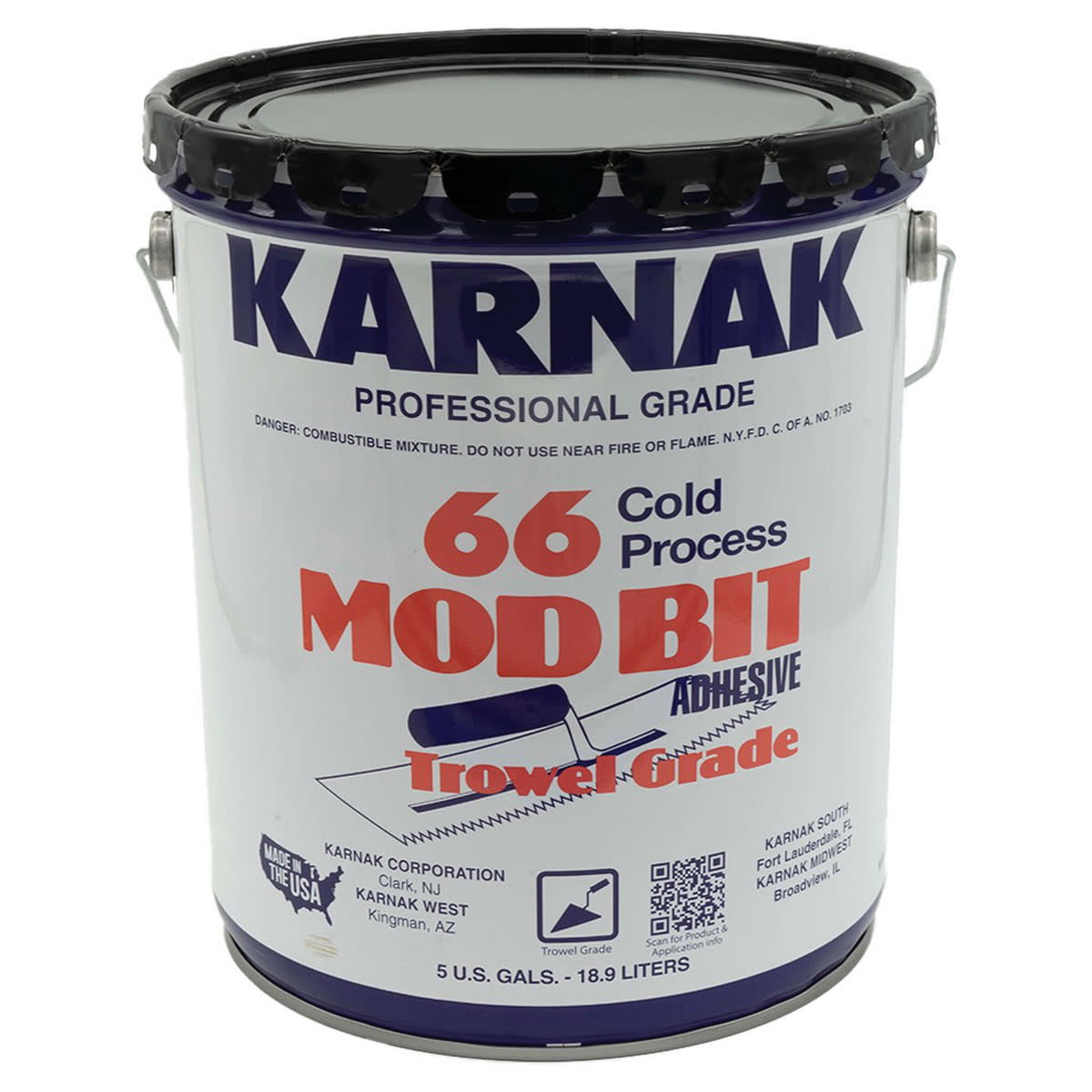 Karnak 66 Modified Bitumen Adhesive 5 gal Trowel Grade