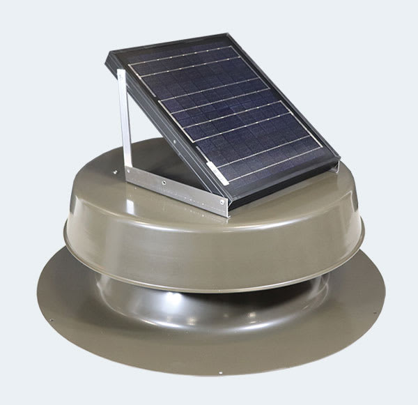Kennedy Roof Mount Solar Attic Fan 16W Gray