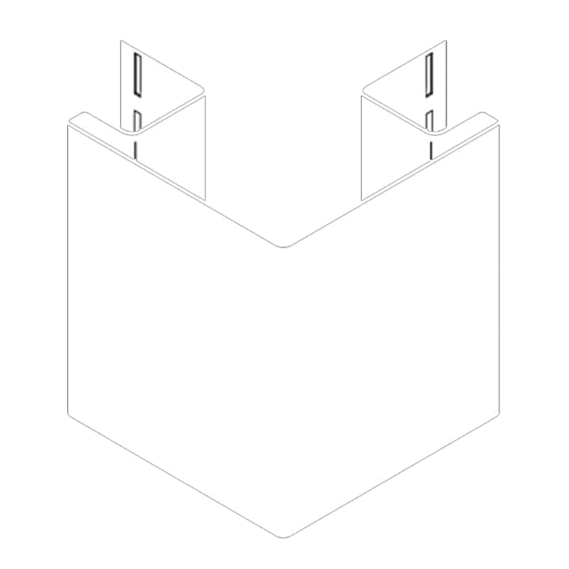 KP Vinyl Outside Corner Post 01 White 3/4" x 3-1/2" x 10' Rough Cedar