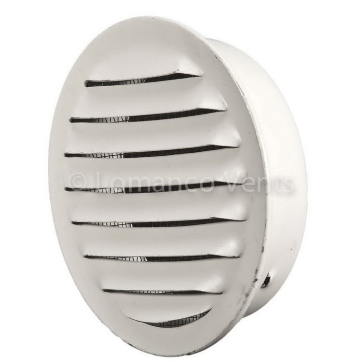 Lomanco Aluminum CV-3 Cirk-L-Vent with Screen White 3"