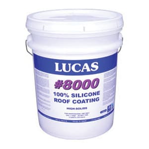 RM Lucas #8000 Silicone Roof Coating White 5 gal