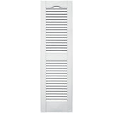 TopShield Standard Open Louver Shutters 001 White 12" x 48"