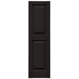 TopShield Raised Panel Shutters 027 Burgundy Red 12" x 43"