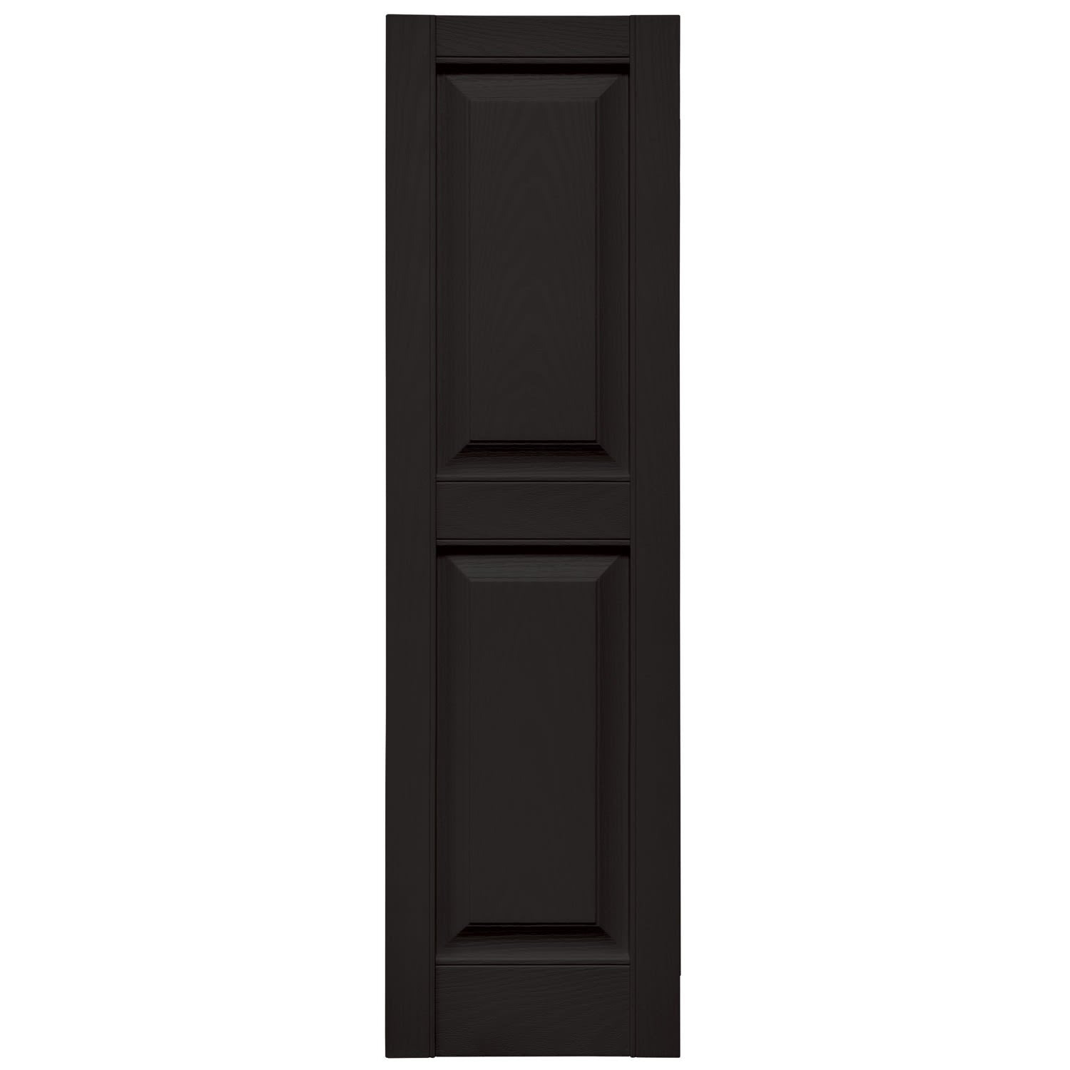 TopShield Raised Panel Shutters 027 Burgundy Red 12" x 43"